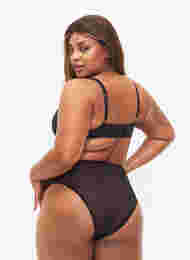 Tai truse med mesh og blonder, Black, Model