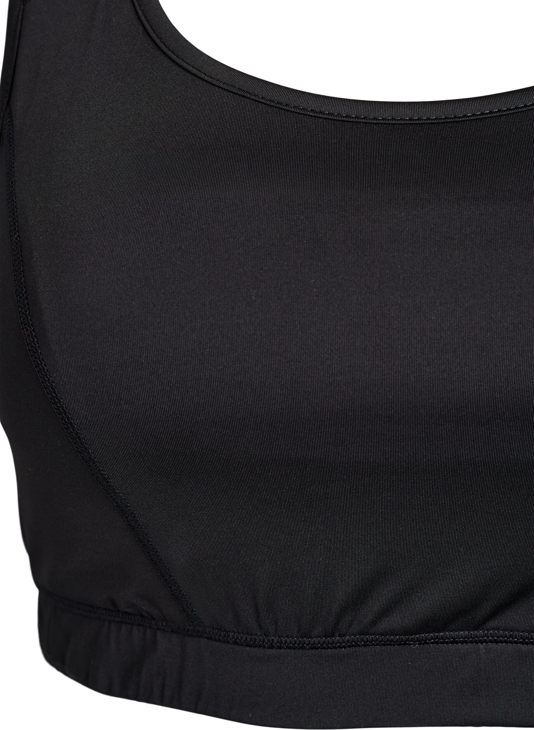 ZizziSports-bh med racerback, Svart, Packshot image number 2