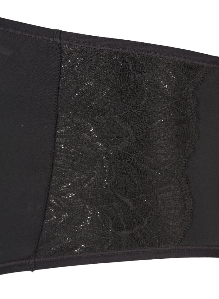 2-pack truse med normal midje, Svart, Packshot image number 2