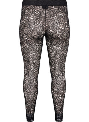 Leggings i blondemateriale, Black, Packshot image number 1