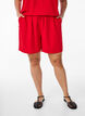 Shorts med lommer og elastisk linning, R&oslash;d, Model image number 3