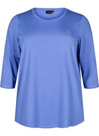 Treningsgenser med 3/4-ermer, Blå Treningsgenser med 3/4-ermer