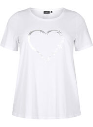 FLASH - T-skjorte med motiv, B. W. Silver Heart