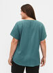Kortermet bluse med rund hals, Gr&oslash;nn, Model image number 2