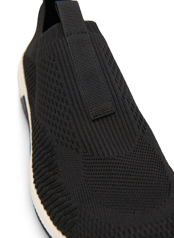 Slip-on-sneaker med bred passform, Black, Packshot