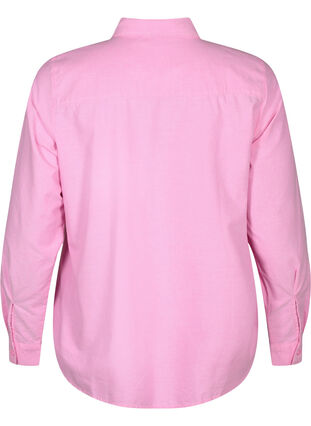 Langermet bomullsskjorte, Pink Frosting, Packshot image number 1