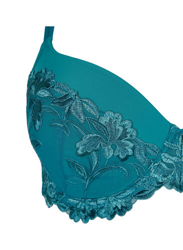 Blonde-BH med bøyle og vattering, Green-Blue Slate, Packshot image number 2