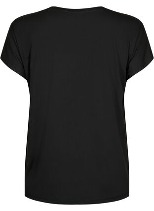 Trenings T-skjorte med rund hals, Black, Packshot image number 1
