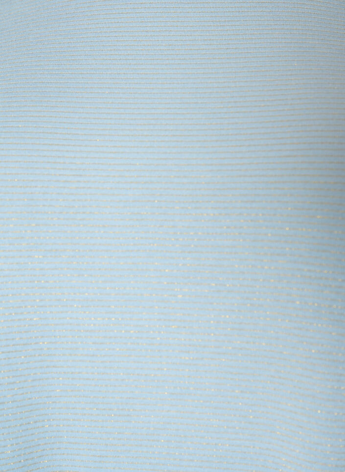 T-skjorte i viskose med glitterstriper, Bl&aring;, Packshot image number 2