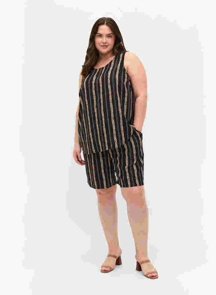 Mønstrete shorts med lommer, Graphic Stripe, Model