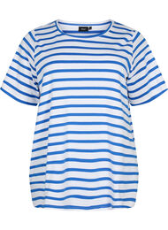 Stripete T-skjorte i bomull, Blue Stripes