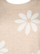 Strikket bluse med blomster, Simply Taupe Comb, Packshot image number 2
