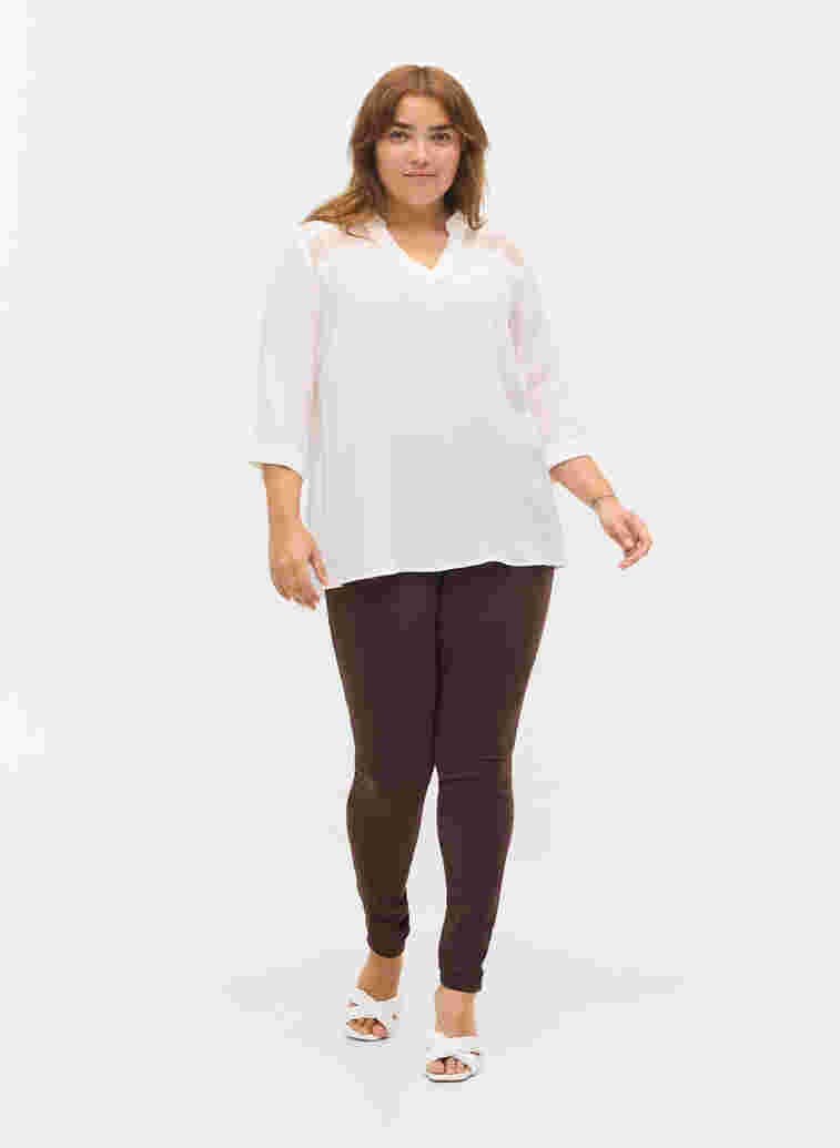 Super slim Amy jeans med høyt liv, Molé, Model image number 0