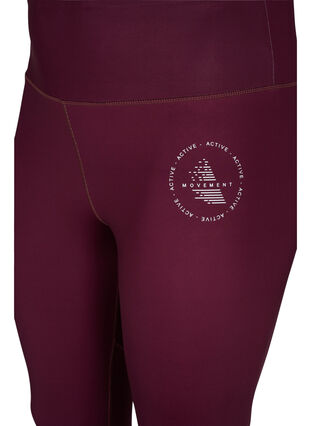 Ensfargede treningstights, Fig, Packshot image number 2