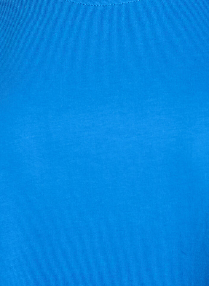 Oversized T-skjorte med halve ermer, Blå, Packshot image number 2
