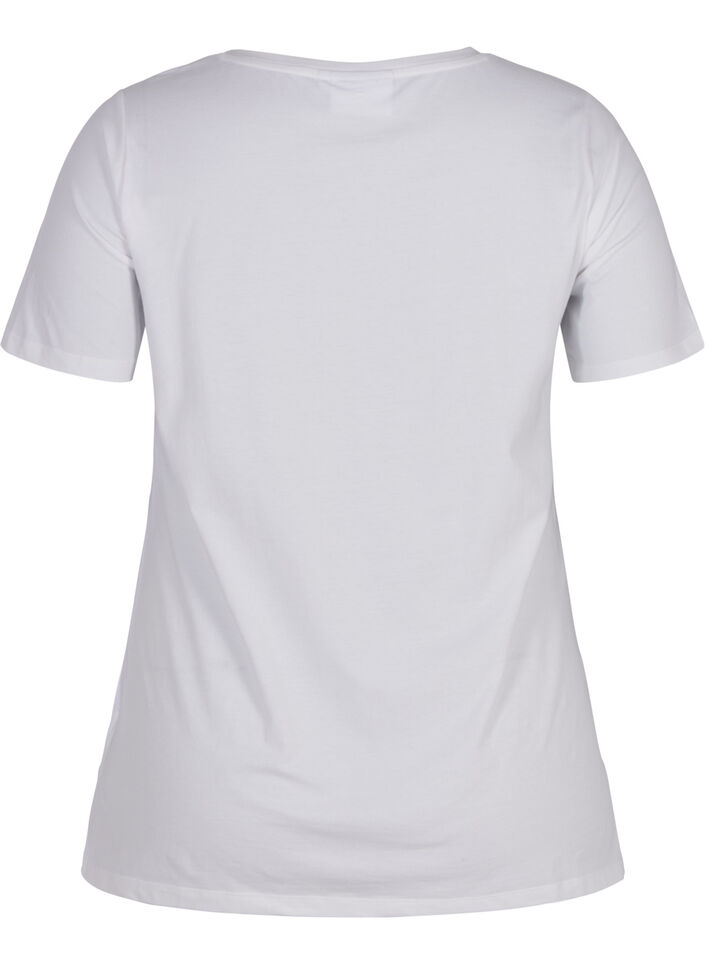Basis t-skjorte, Bright White, Packshot image number 1