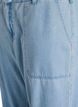 Høy midje jeans med knytebelte, Blå, Packshot image number 2
