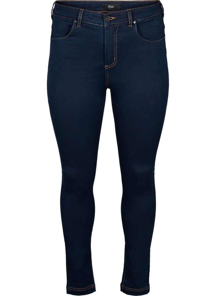 Super slim Amy jeans med h&oslash;yt liv, Unwashed, Packshot image number 0