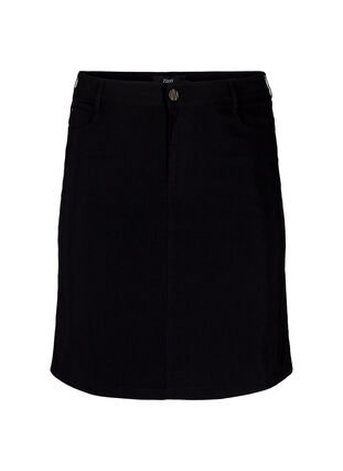 Kort skjørt med innvendig shorts, Black, Packshot image number 0
