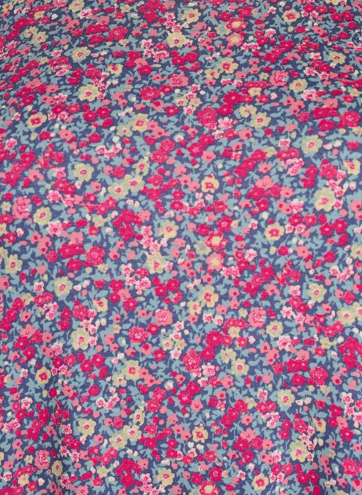 T-skjorte med blomstertrykk, Rosa, Packshot image number 2