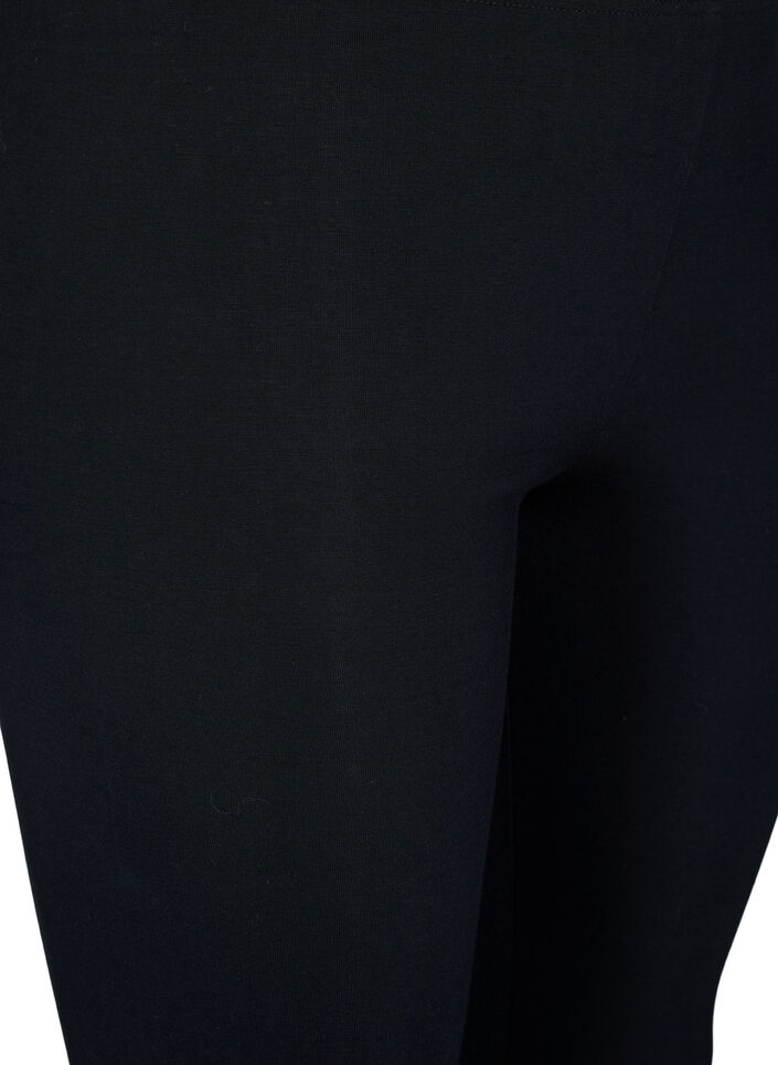 Leggings i viskose med stener, Black, Packshot image number 2
