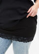 2-pakk toppforlenger med blondekant, Black/Black, Model image number 2