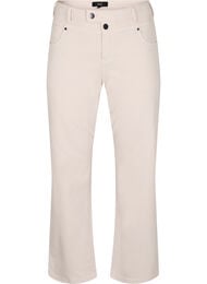 Gemma jeans med høy midje, Beige
