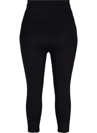Zizzi Mammaleggings med 3/4-lengde, Black, Packshot image number 1