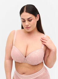 Blonde-BH med bøyle, Pale Mauve, Model