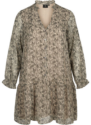 Langermet kjole med paisleymønster, AOP: PAISLEY, Packshot image number 0