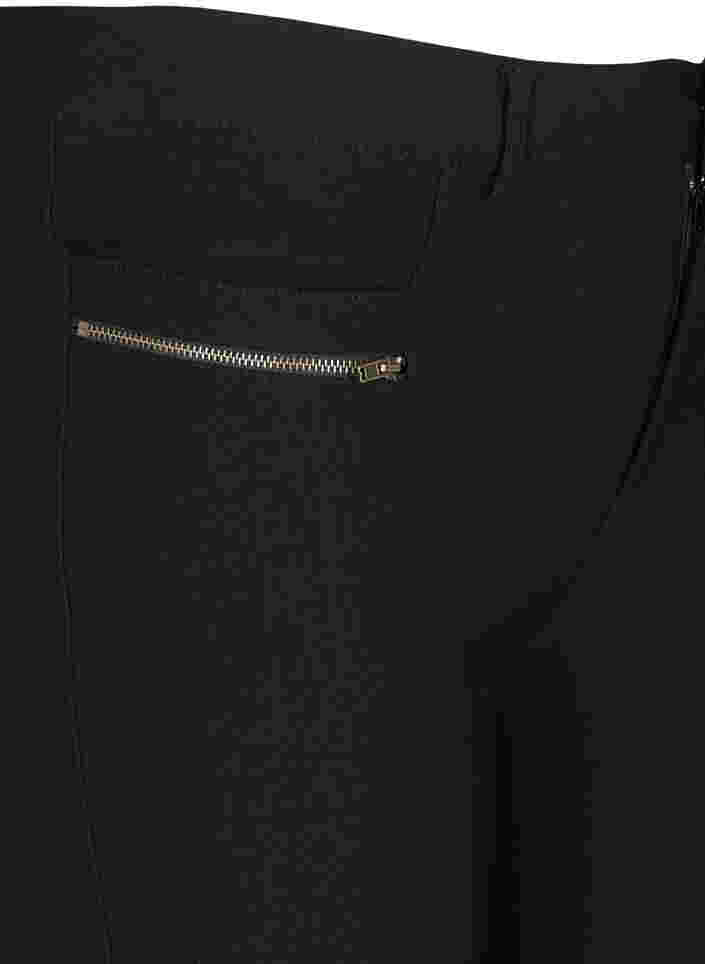Tettsittende knickers i viskosemiks, Black, Packshot image number 2