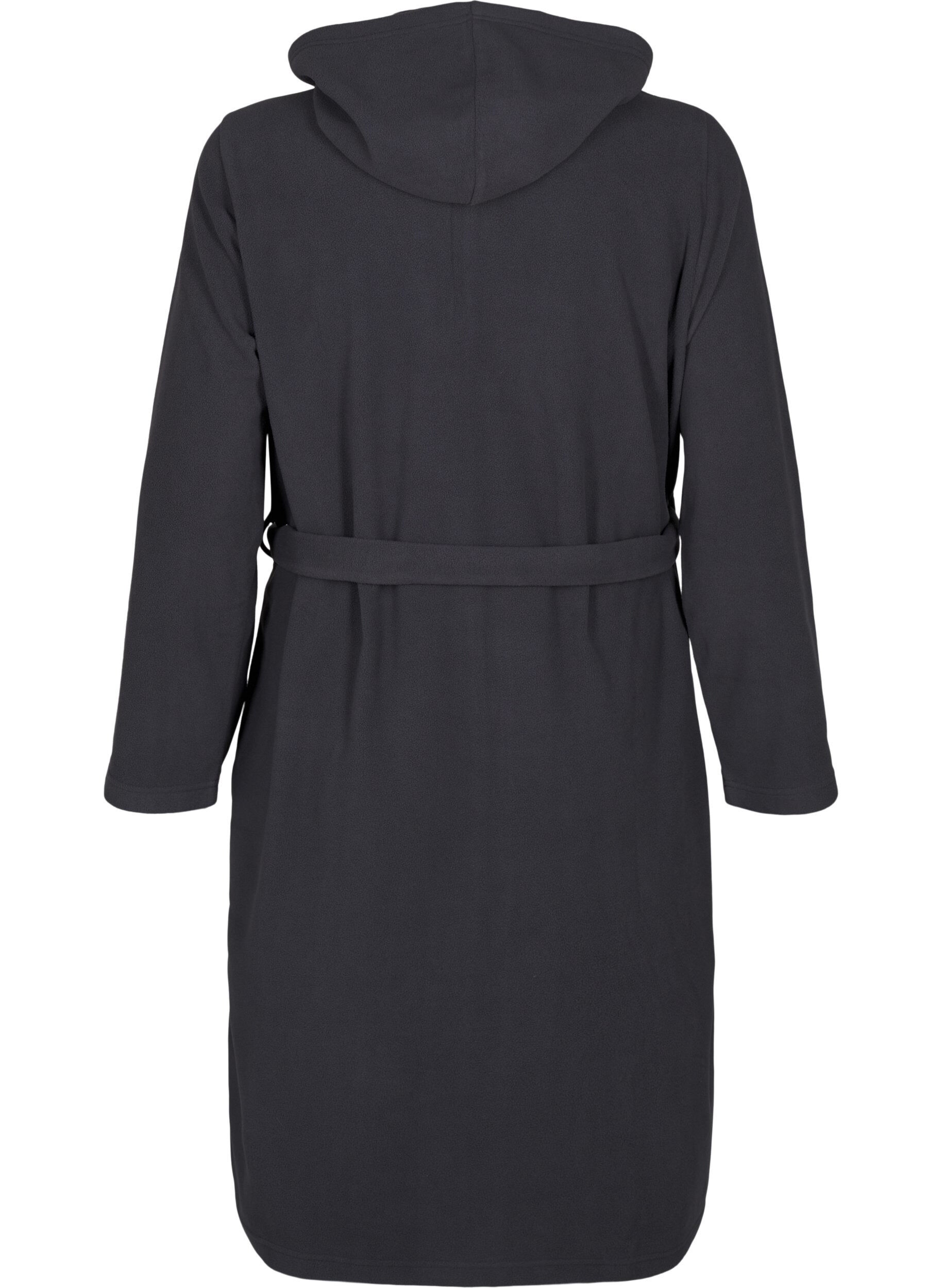 Zizzi Morgenk&aring;pe med glidel&aring;s og hette, Gr&aring;, Packshot image number 1