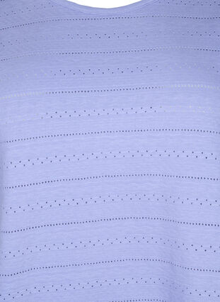 Kortermet bomull t-skjorte, Lavender Violet, Packshot image number 2
