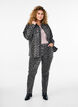 Emily jeans med leopardmønster, Grå, Model image number 0