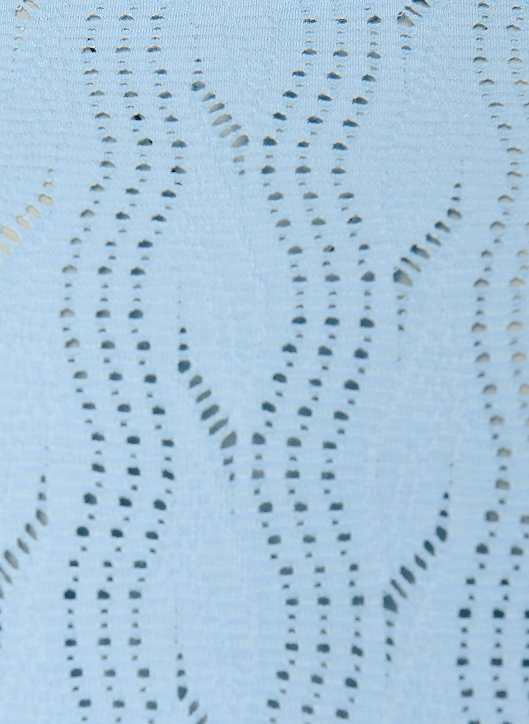 Zizzi Kort jerseykjole med hullm&oslash;nster, Bl&aring;, Packshot image number 2