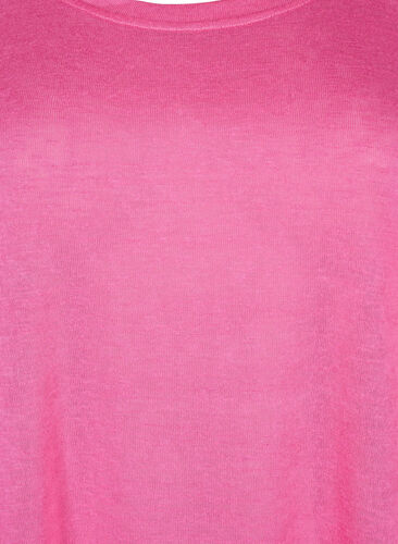 Bluse med 3/4-ermer, Shocking Pink, Packshot image number 2