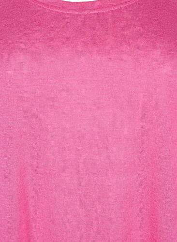 Bluse med 3/4-ermer, Shocking Pink, Packshot image number 2