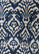 M&oslash;nstret viskosebluse med 3/4-ermer, Bl&aring;, Packshot image number 2