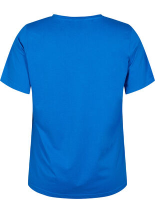 FLASH- T-skjorte med rund hals , Strong Blue, Packshot image number 1