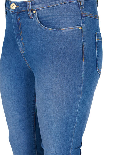 Bea jeans med ekstra høyt liv og super slim fit, Light blue, Packshot image number 2