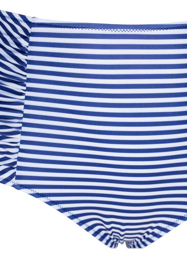 Blomstrete bikinitruse med høyt liv, Blue Striped, Packshot image number 2