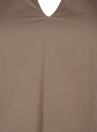 Bluse med lange ermer og dekorative detaljer, Caribou, Packshot image number 2