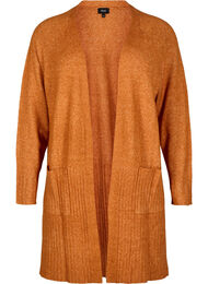 Lang cardigan med lommer, Autumnal Mel.