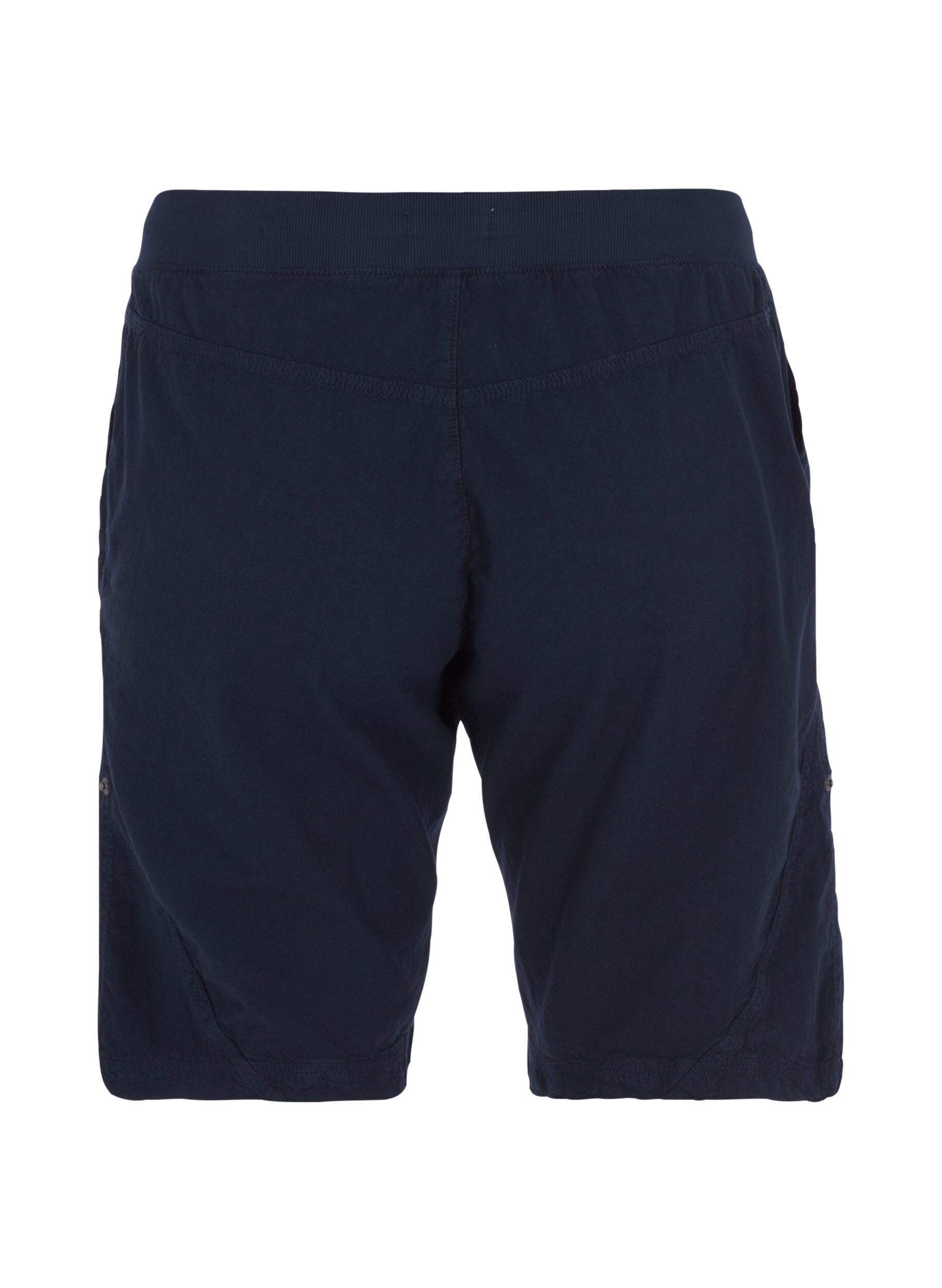 Zizzi L&oslash;s shorts av bomull med lommer, Bl&aring;, Packshot image number 1
