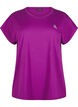 Ensfarget t-skjorte til trening, Lilla, Packshot image number 0