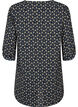 A-formet tunika med trykk, Blue Beige AOP, Packshot image number 1