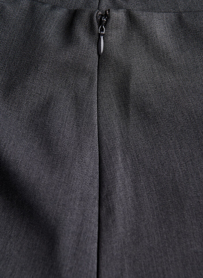 Midiskjørt med brede folder, Grå, Packshot image number 3