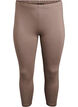 Basis 3/4 leggings i viskose, Brun, Packshot image number 0