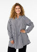 Rutete tunika med V-hals, Black/W. Gingham, Model image number 0