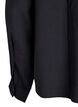 Skjortebluse med knappedetalj bak, Svart, Packshot image number 3